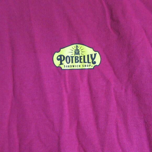 Potbelly T Shirt Mens Size 3XL Red Uniform Work Short Sleeve Tee - Picture 3 of 9